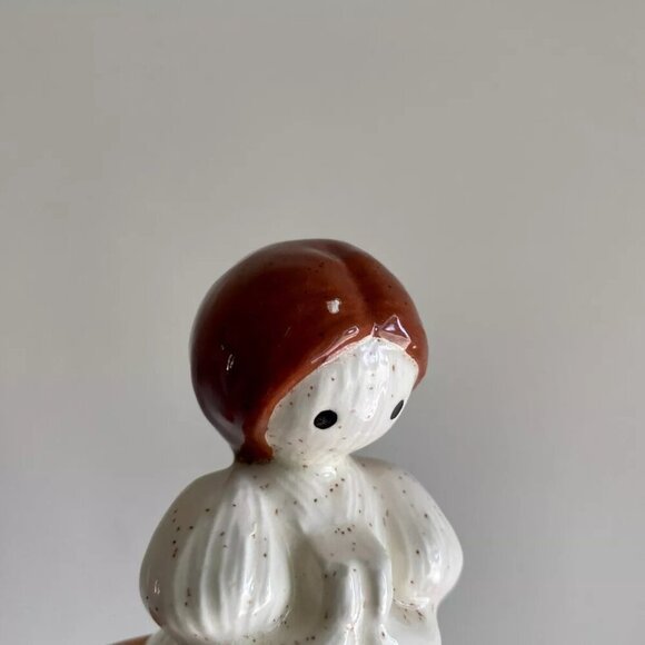 Vintage Sponge Holder Prayer Girl Dress Apron - Picture 4 of 4